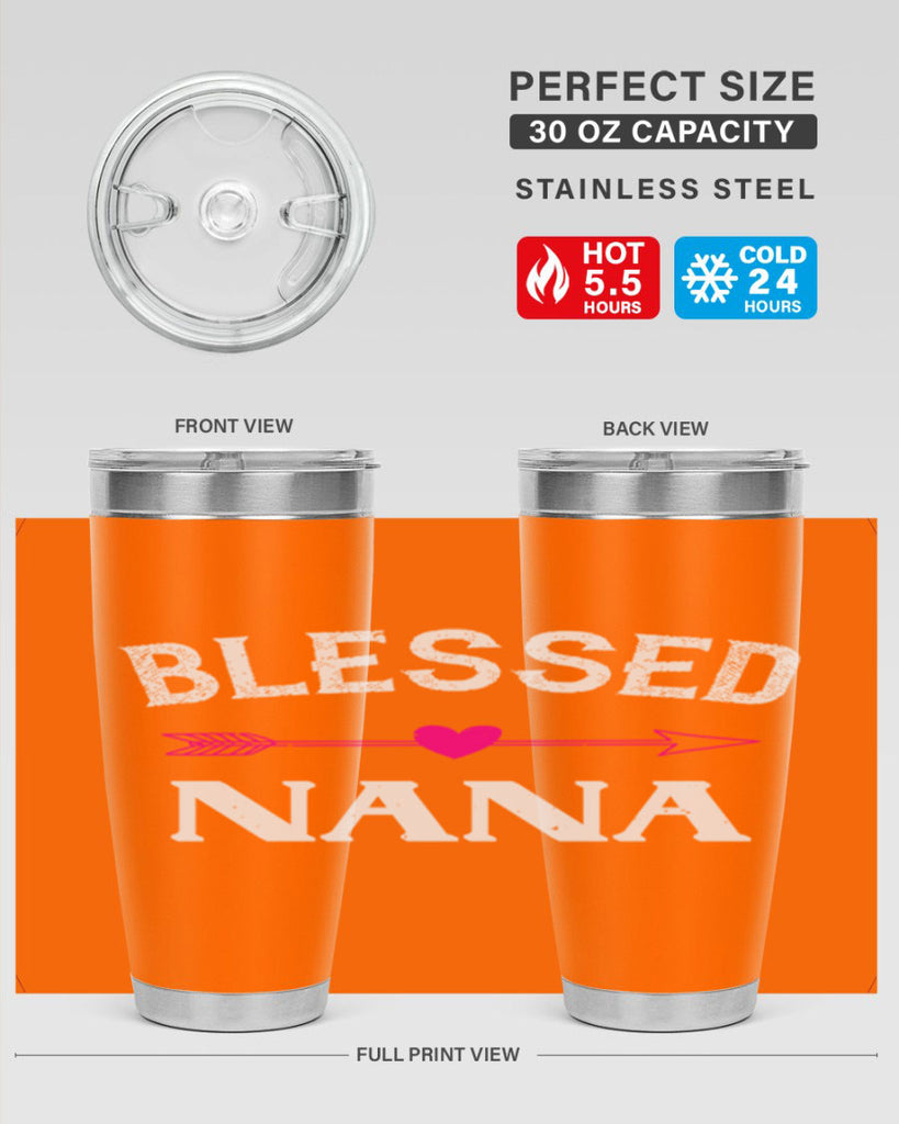 blessed nana 34#- grandma - nana- Tumbler