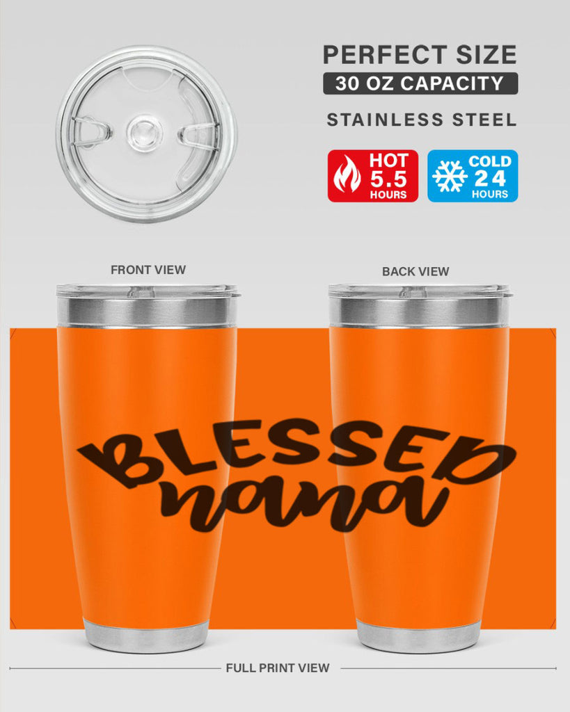 blessed nana 59#- grandma - nana- Tumbler