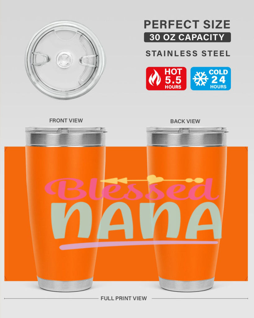 blessed nana 60#- grandma - nana- Tumbler