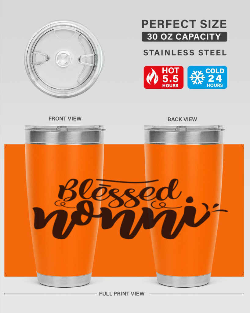 blessed nonni 57#- grandma - nana- Tumbler