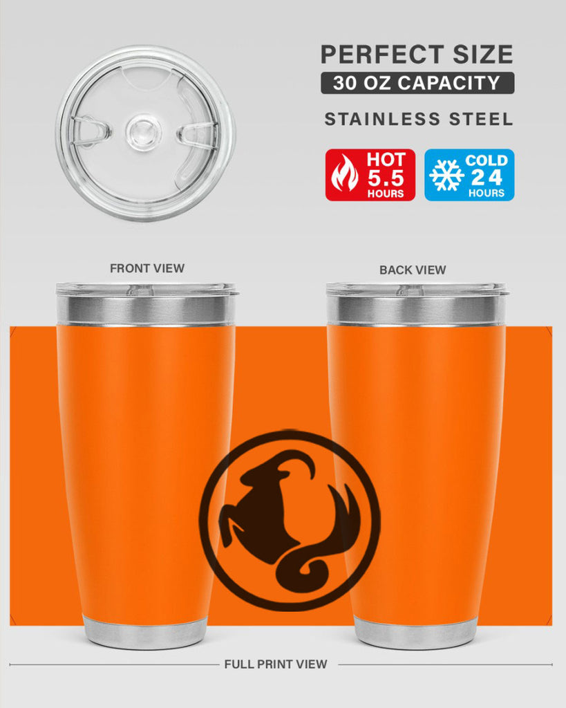 capricorn 203#- zodiac- Tumbler