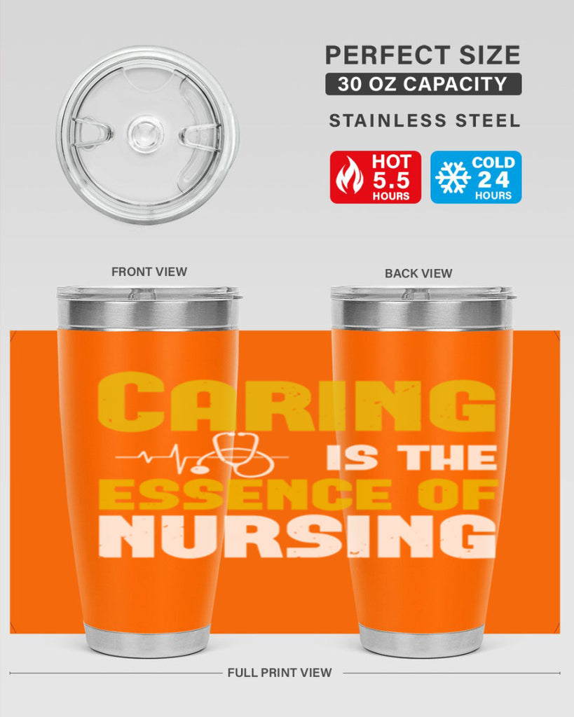 caring is the essence of Style 250#- nurse- tumbler