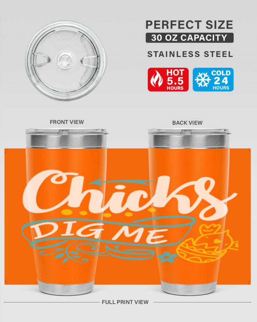 chicks dig me 99#- easter- Tumbler