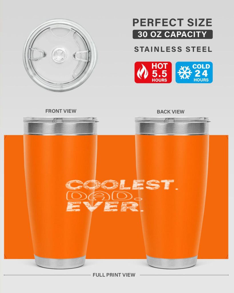 coolest dad ever 38#- dad- Tumbler