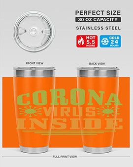 coronavirus inside Style 2#- corona virus- Tumbler