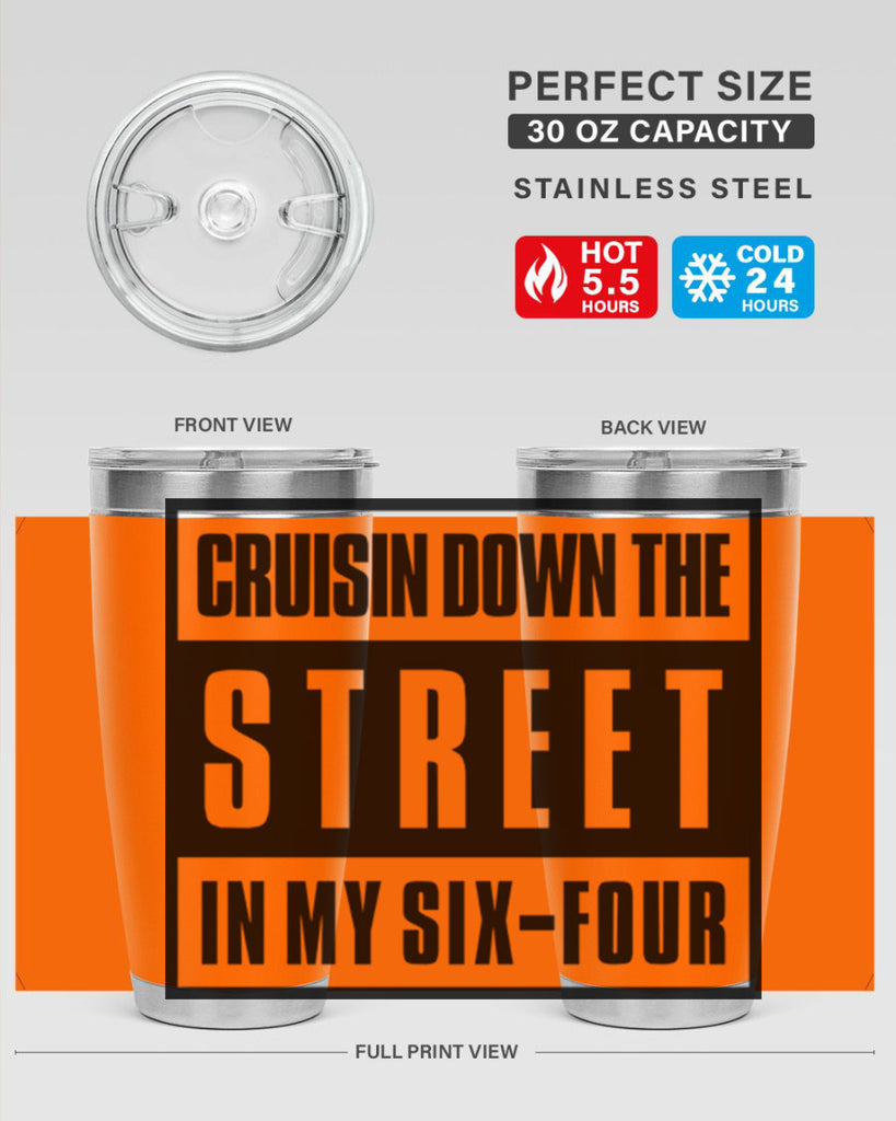 cruisin down the street 181#- black words phrases- Cotton Tank