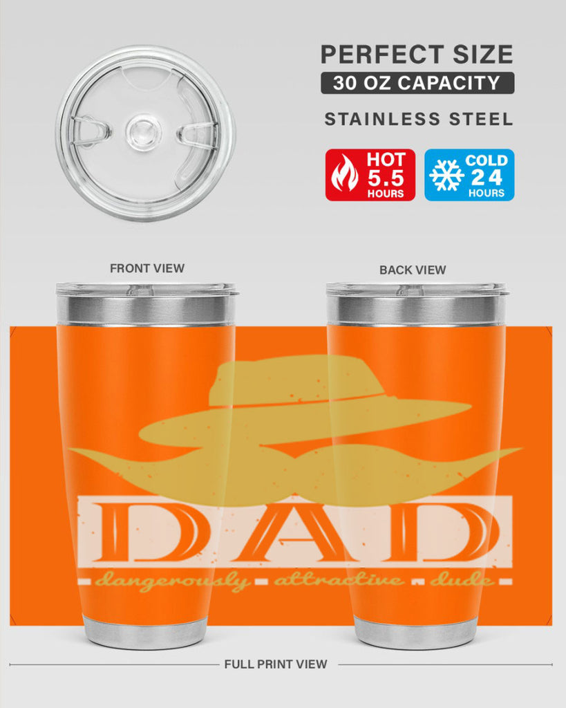 dad dangerously attractive 242#- fathers day- Tumbler