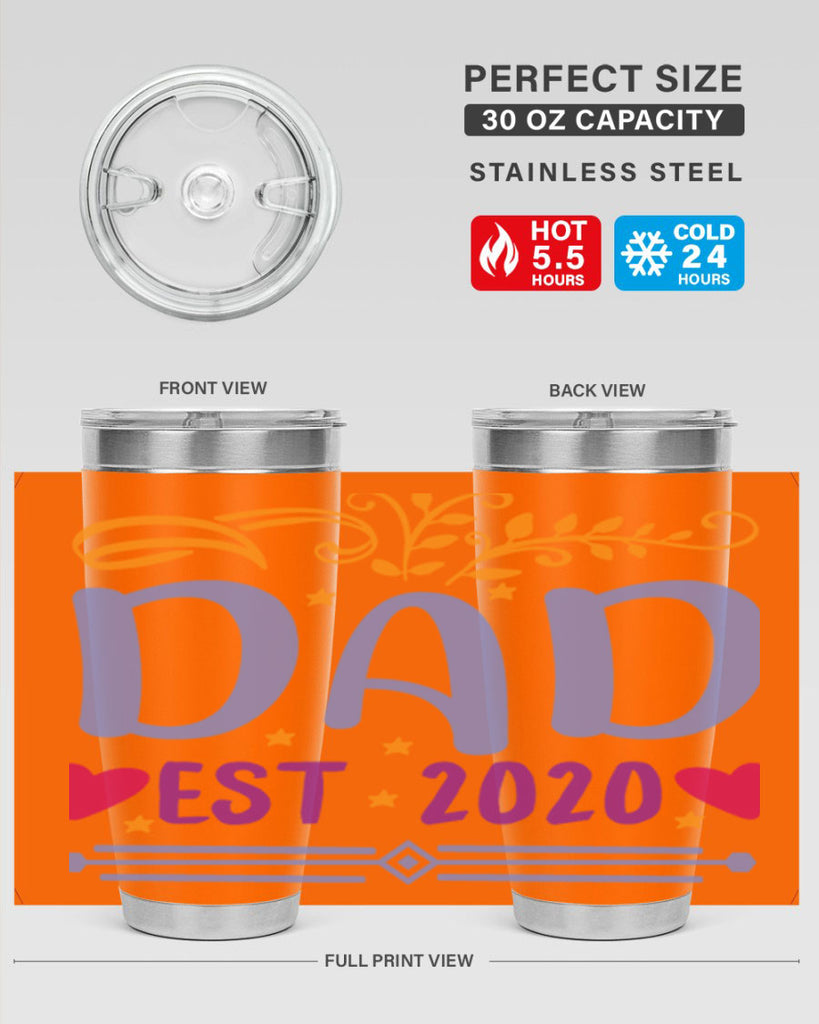 dad est 98#- fathers day- Tumbler