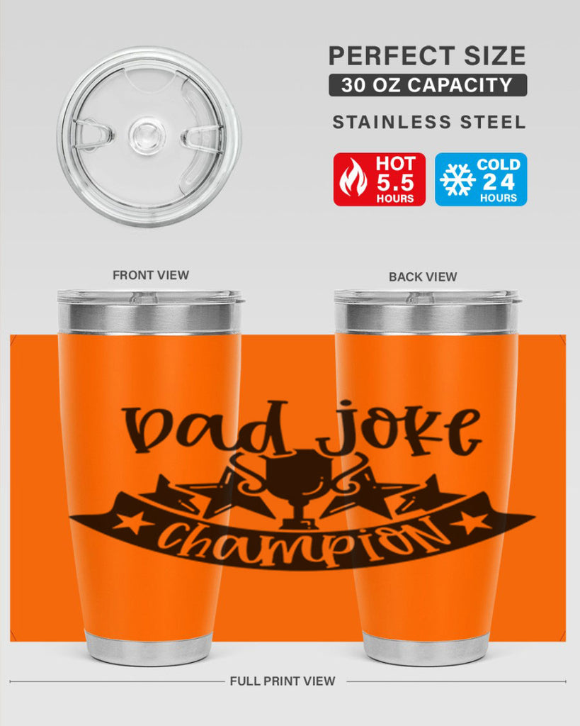dad joke champion 66#- fathers day- Tumbler