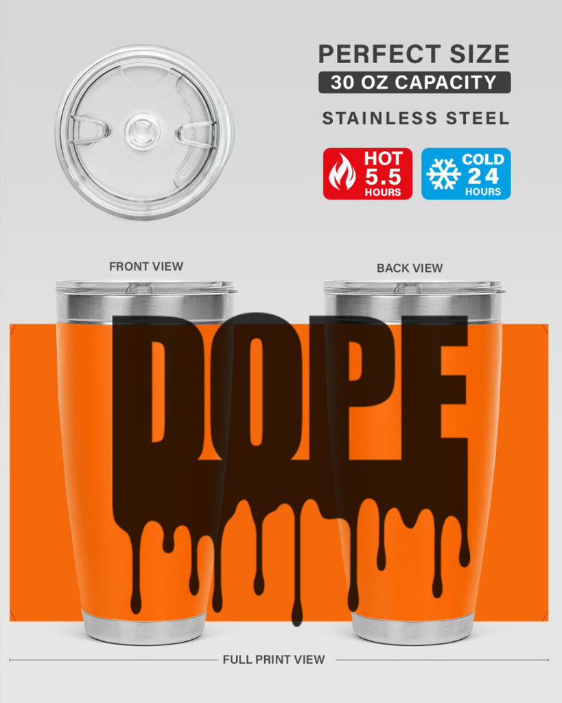 dope drip 166#- black words phrases- Cotton Tank