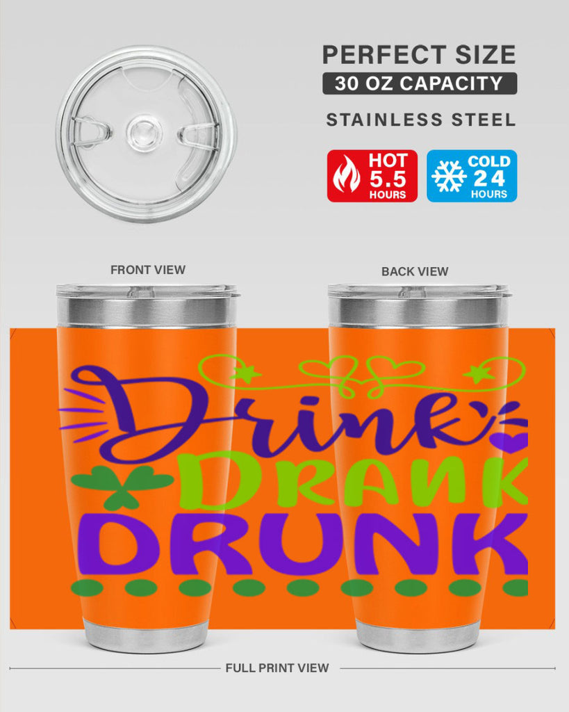 drink drank drunk 22#- mardi gras- Tumbler