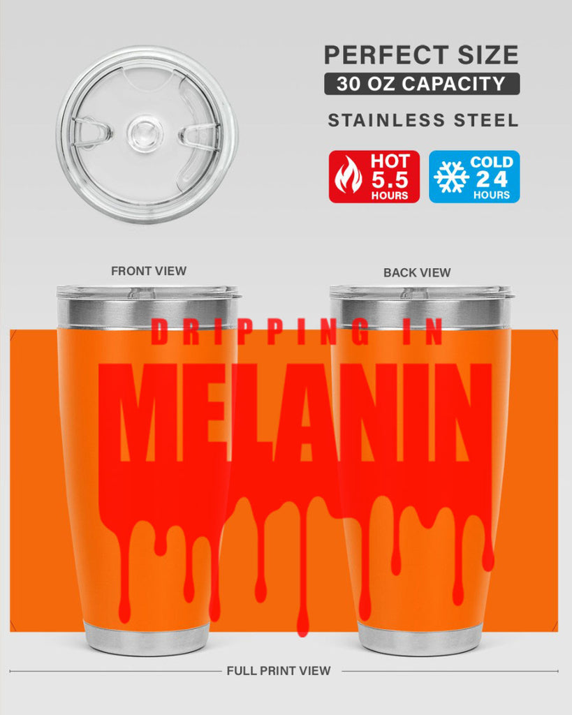 dripping in melanin 161#- black words phrases- Cotton Tank