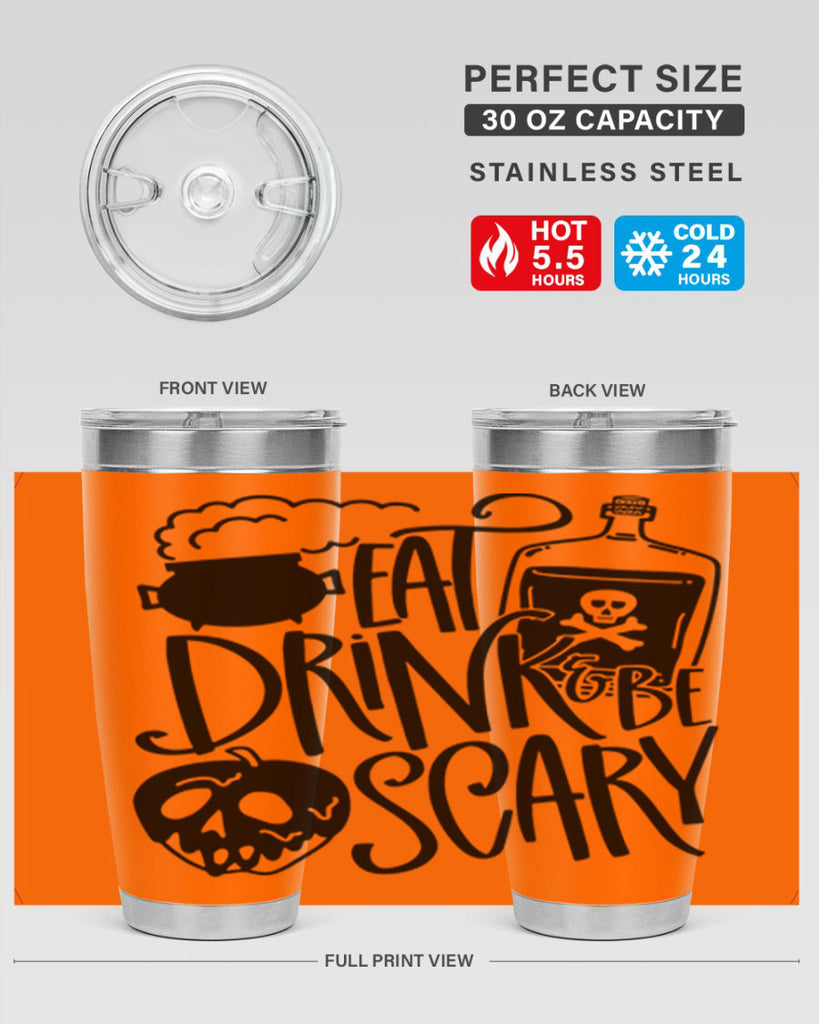 eat drink be scary 78#- halloween- Tumbler