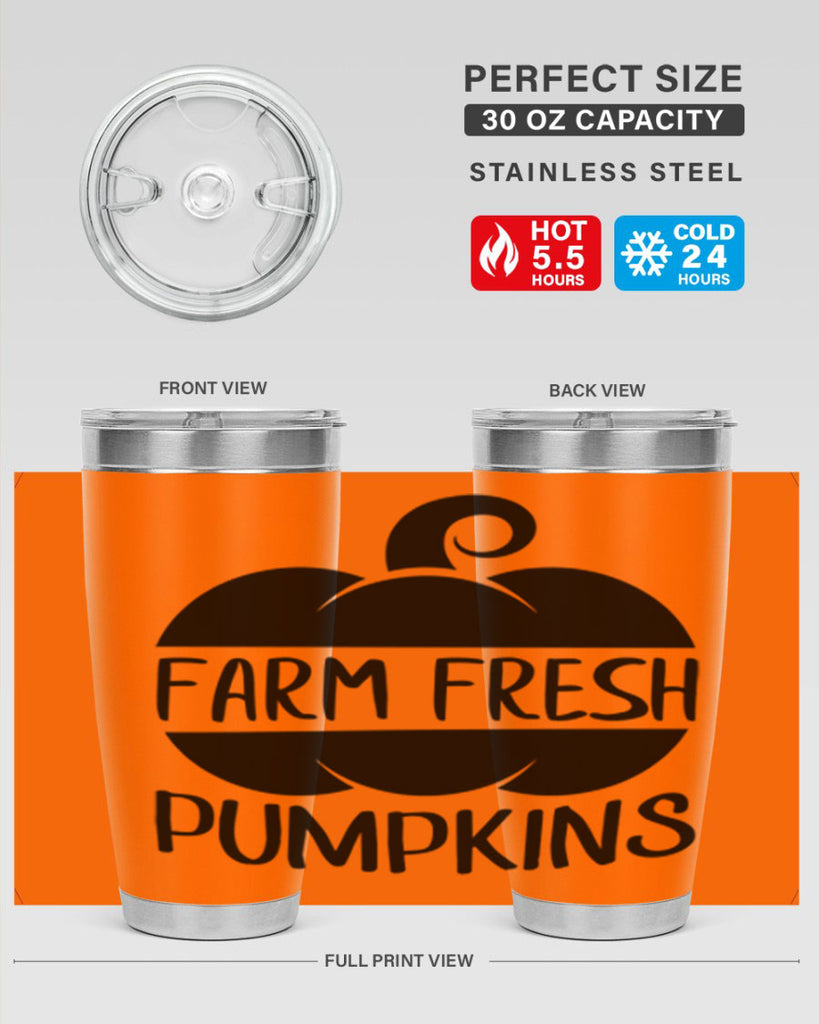 farm fresh pumpkins 174#- fall- Tumbler