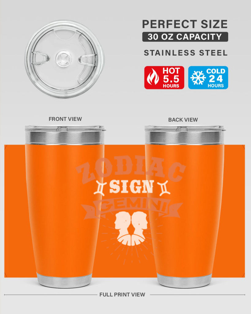 gemini 246#- zodiac- Tumbler