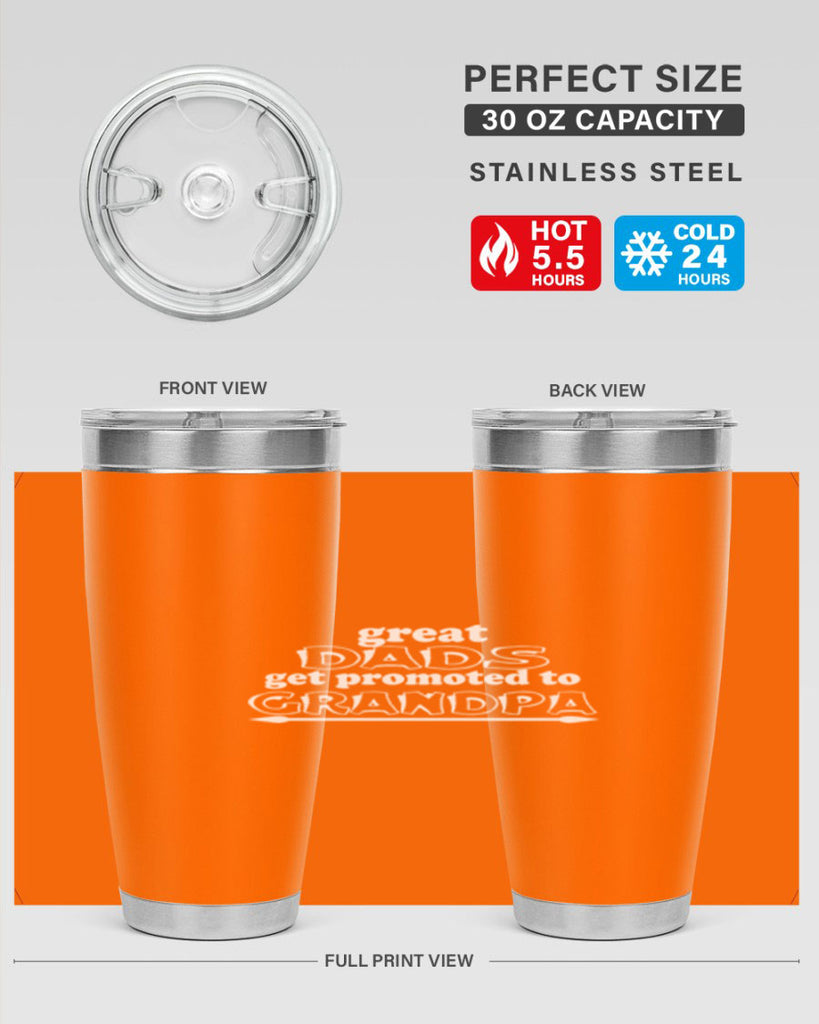 great dads get promoted to 10#- dad- Tumbler