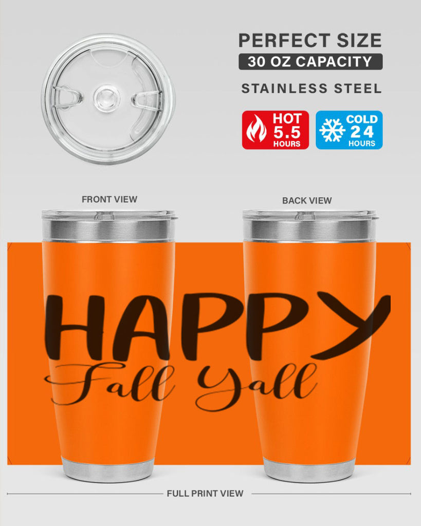 happy fall yall 230#- fall- Tumbler