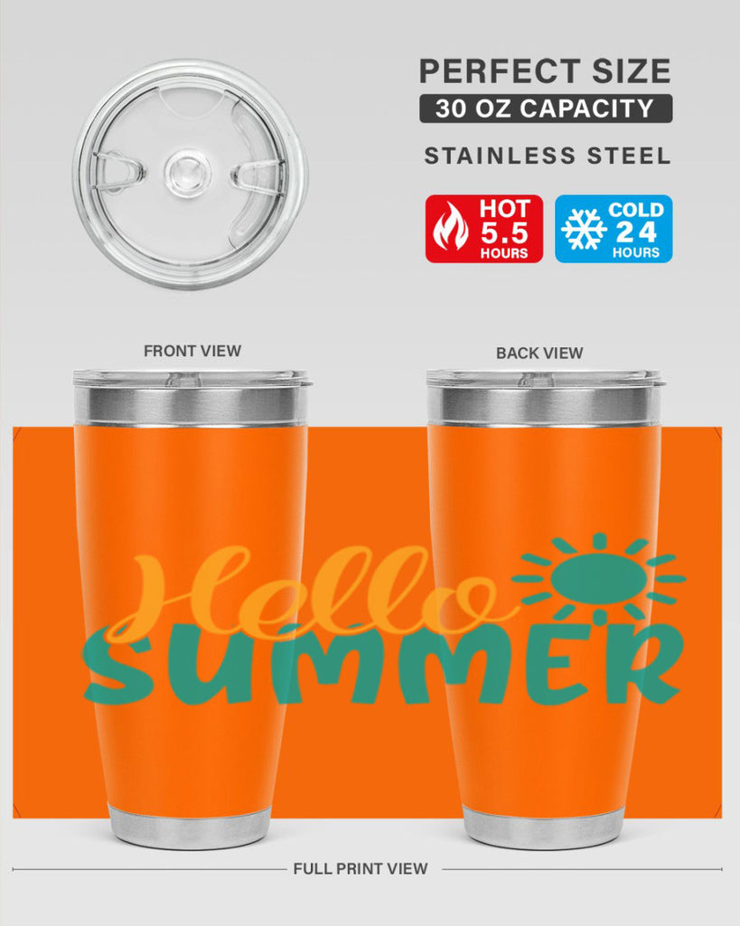 hello summer Style 98#- summer- Tumbler