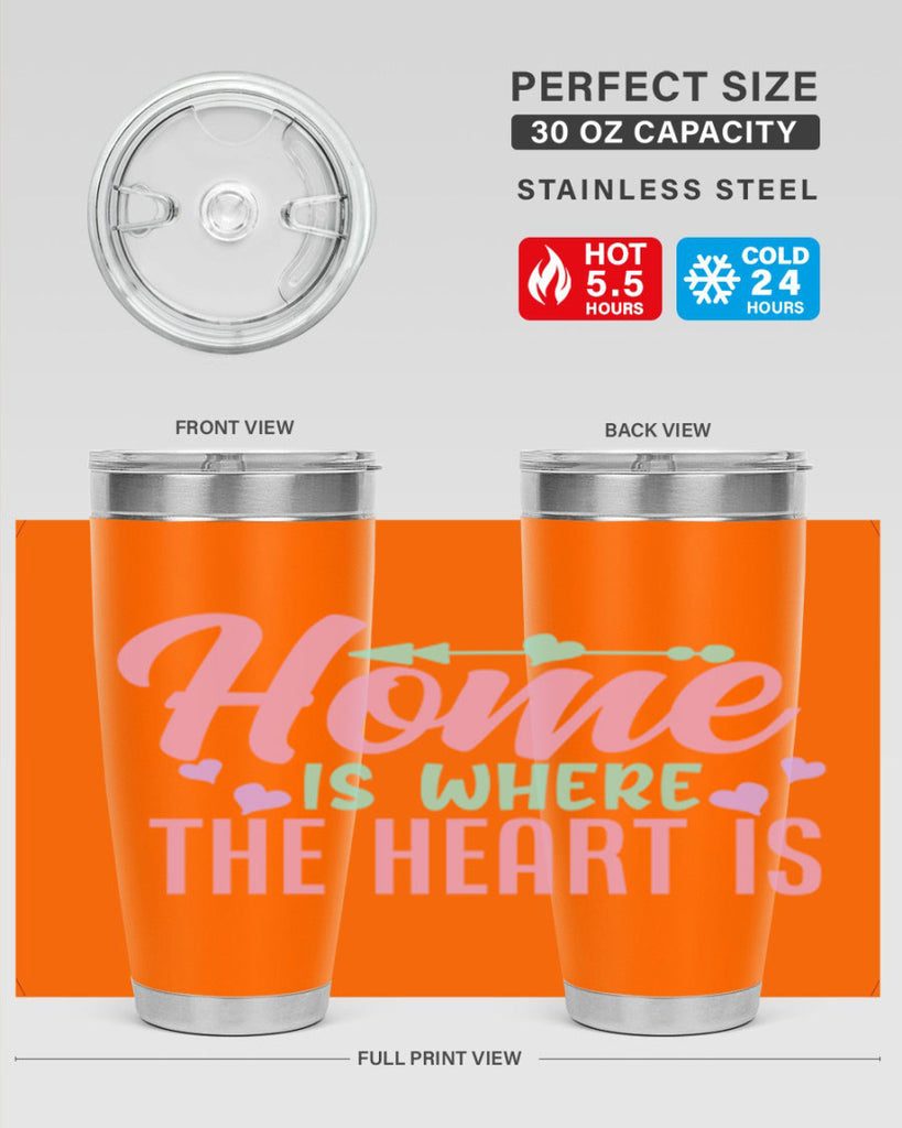 home is where the heart is 39#- home- Tumbler
