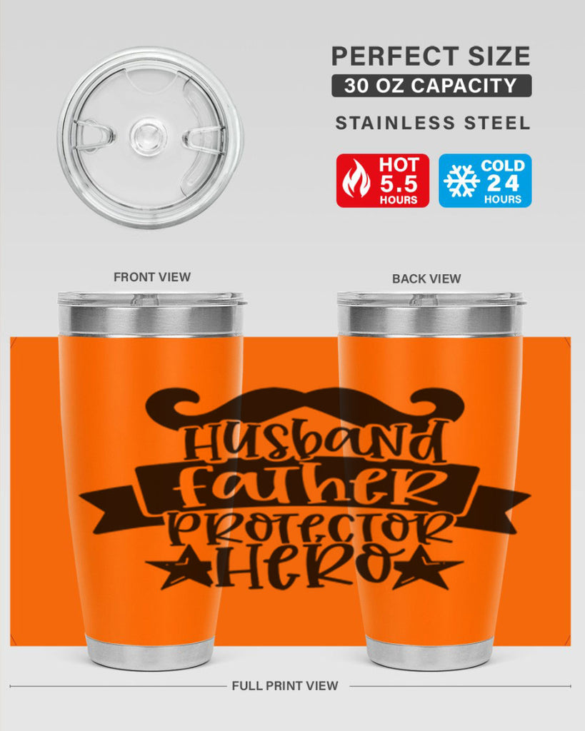 husband father protector hero 46#- fathers day- Tumbler