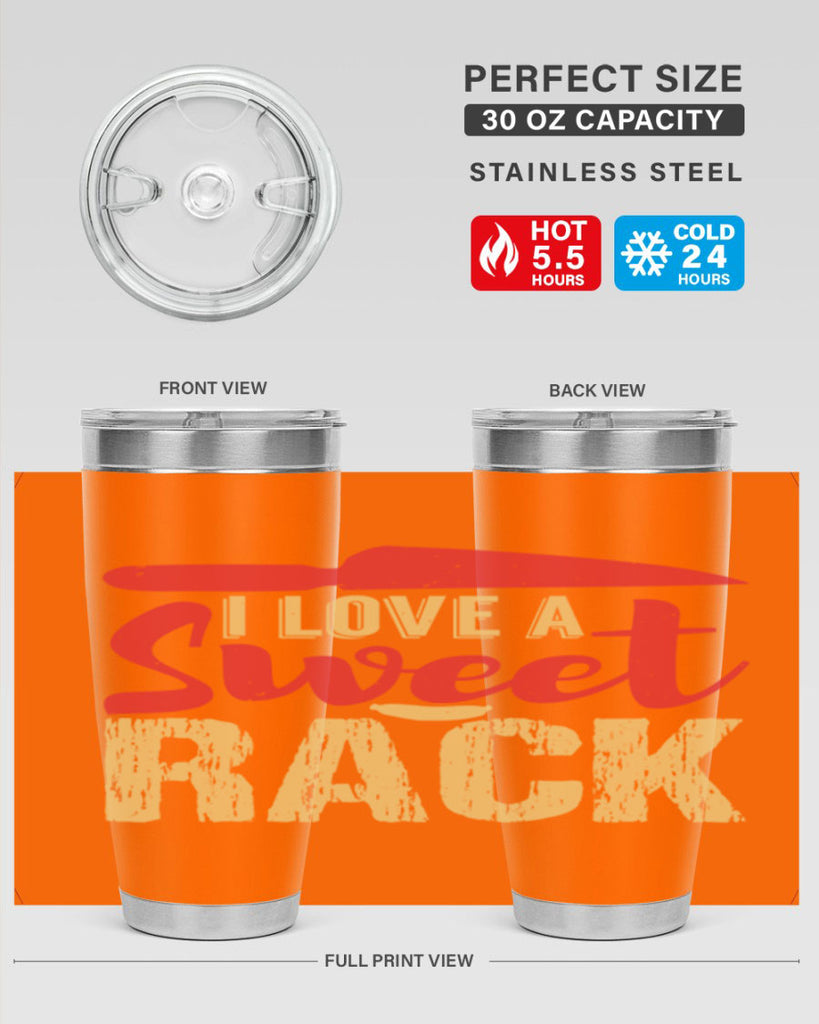 i love a sweet rack 40#- bbq- Tumbler