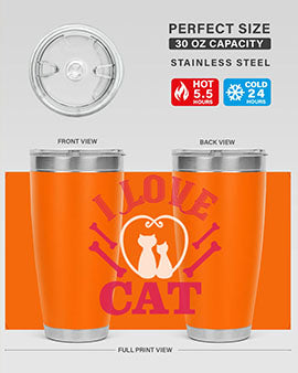 i love cat Style 56#- cat- Tumbler