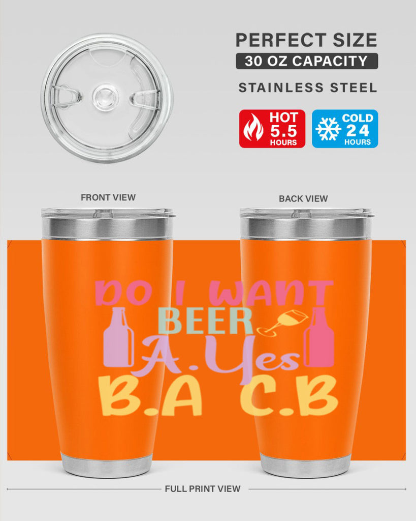 i want beer ayes ba cb 142#- beer- Tumbler