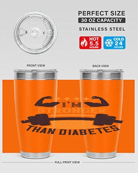 i’m stronger than diabetes Style 23#- diabetes- Tumbler