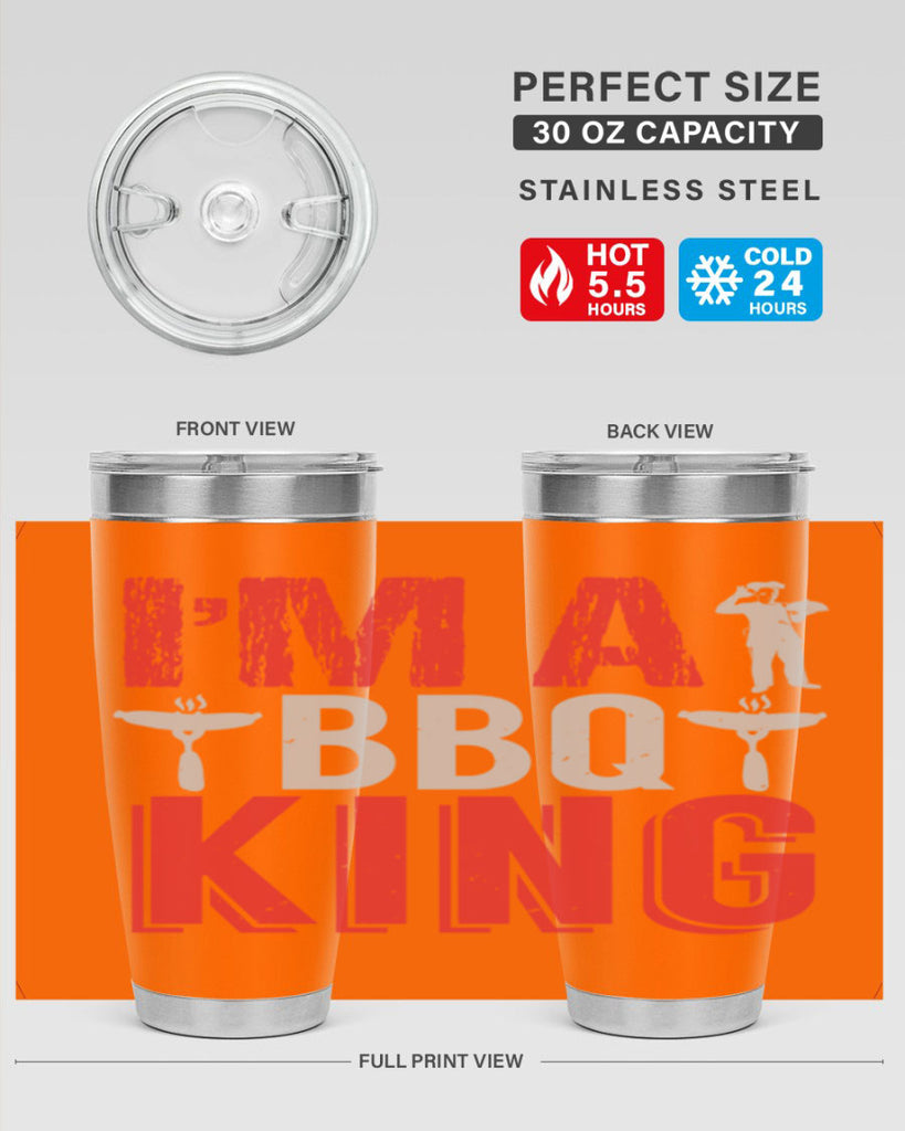 im a bbq king 34#- bbq- Tumbler