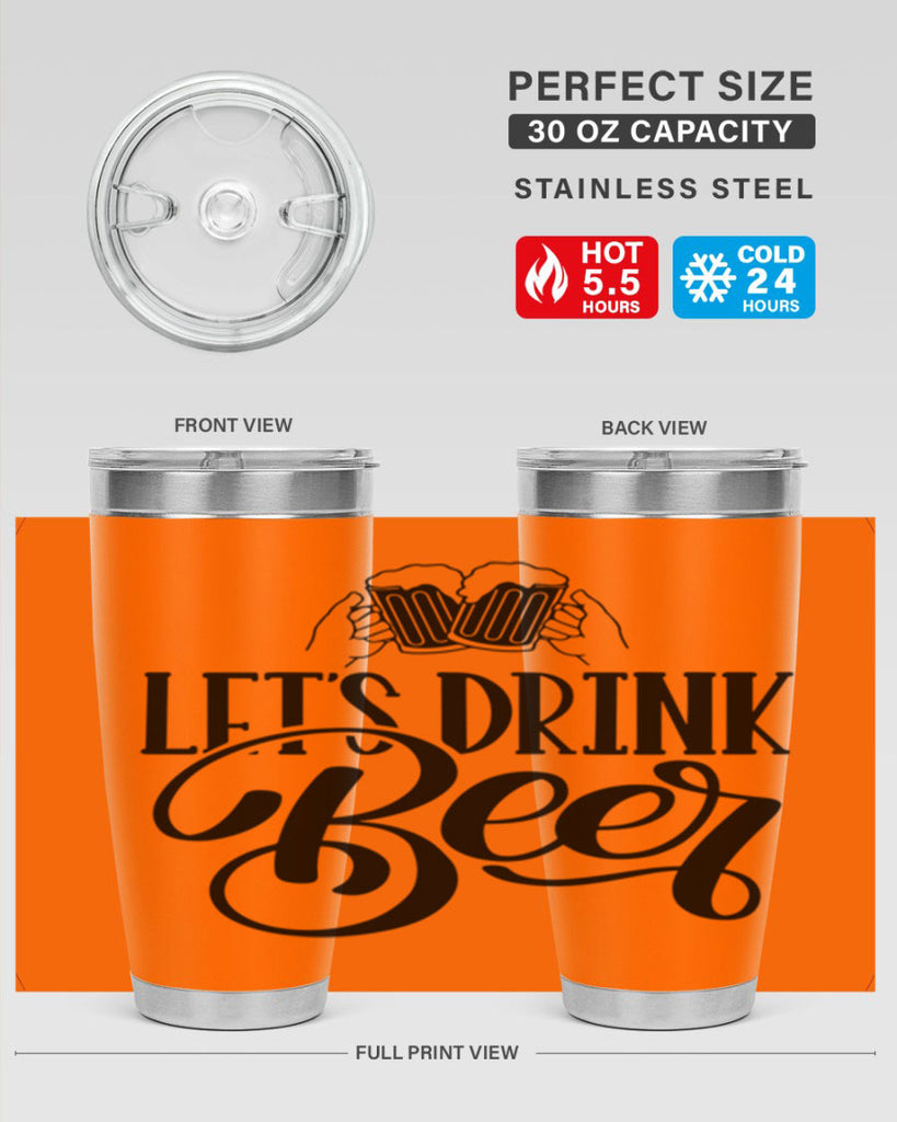 lets drink beer 29#- beer- Tumbler
