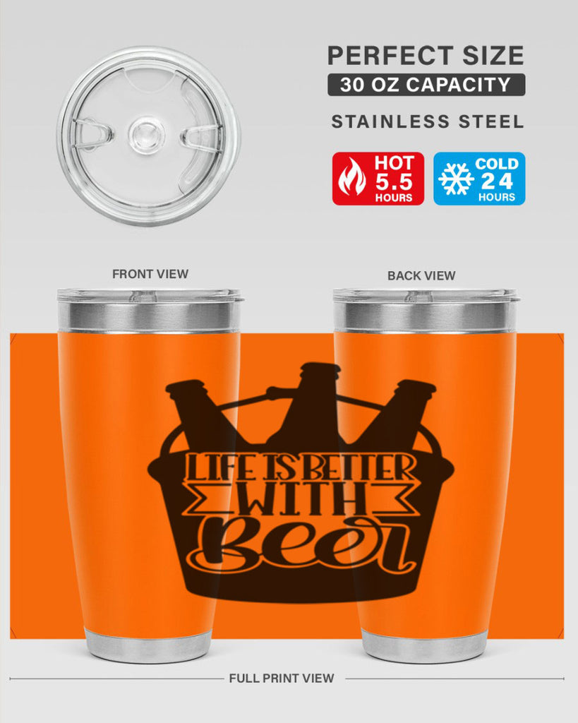 life is better with beer 27#- beer- Tumbler