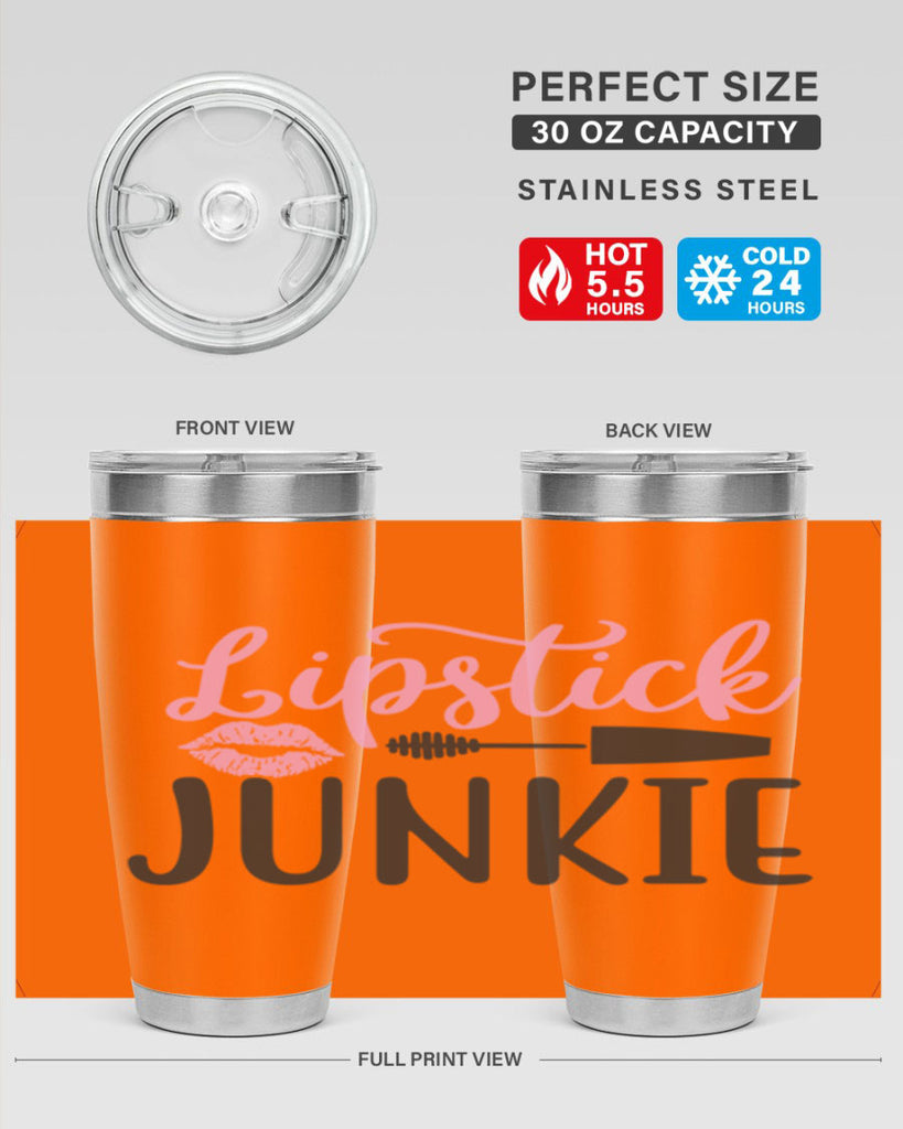 lipstick junkie Style 154#- make up- Tumbler