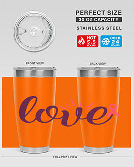 love Style 7#- breast cancer- Tumbler