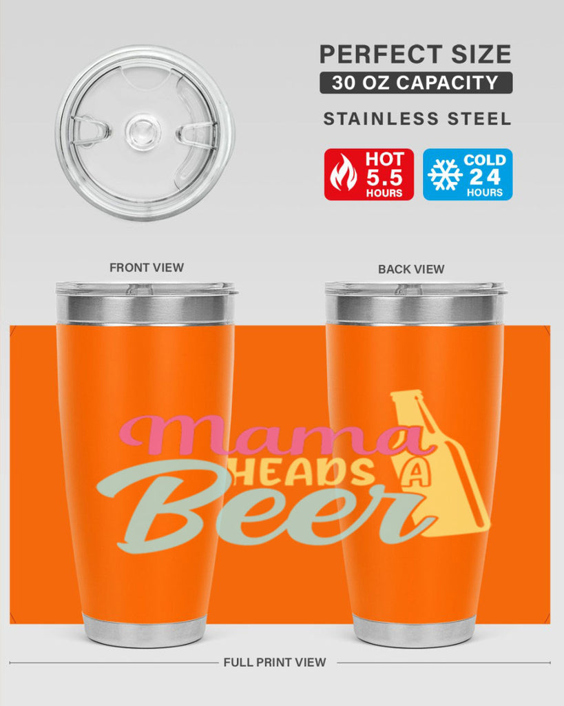 mama heads a beer 124#- beer- Tumbler
