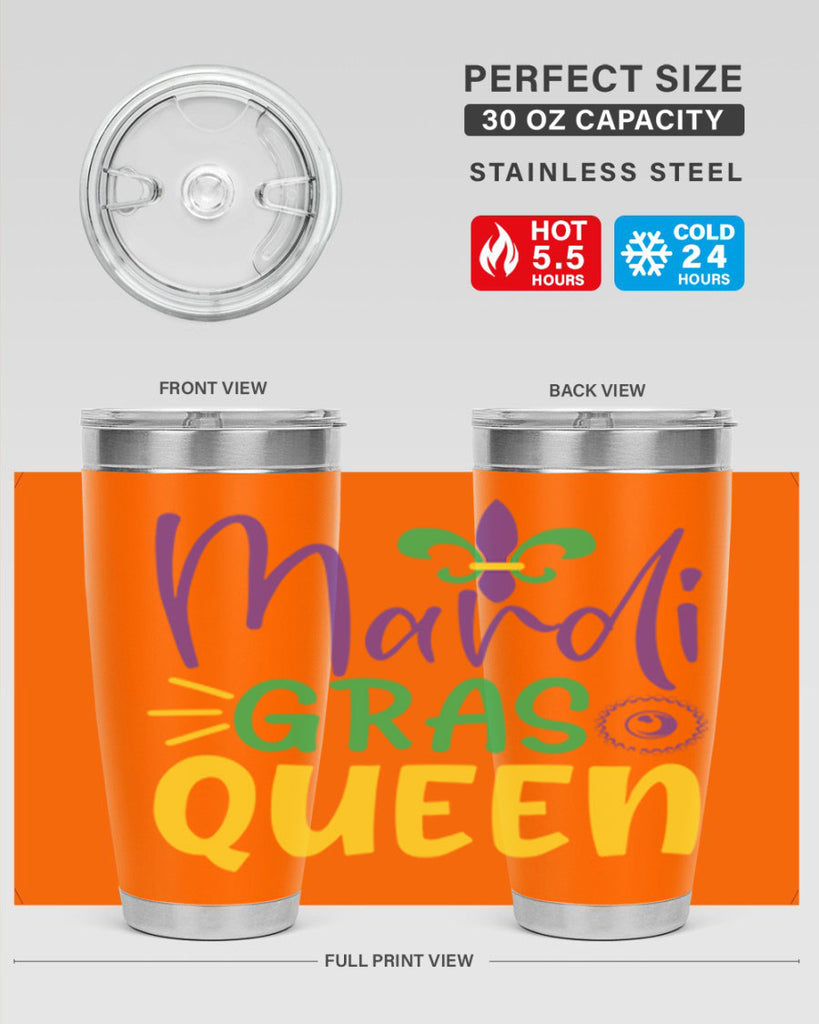 mardi gras queen 79#- mardi gras- Tumbler