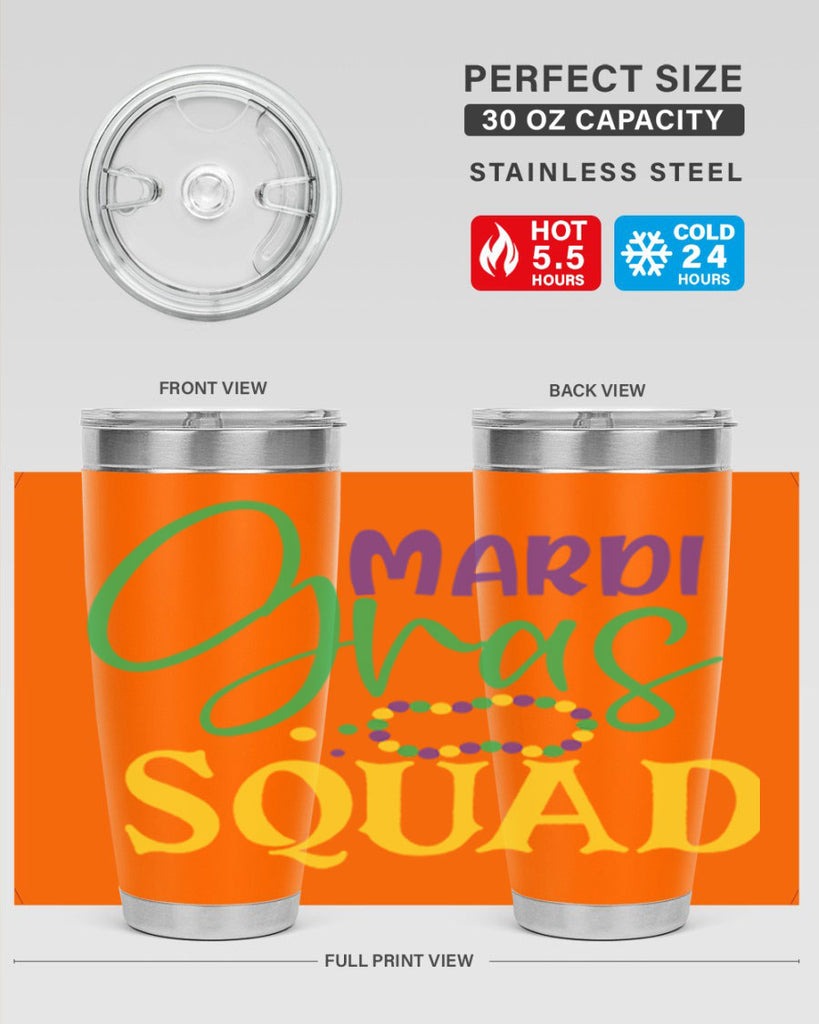 mardi gras squad 78#- mardi gras- Tumbler