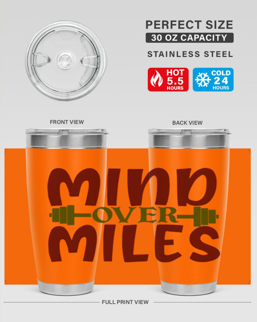 mind over miles 29#- gym- Tumbler