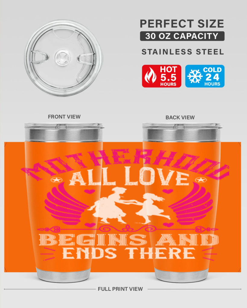 motherhood all love 57#- mothers day- Tumbler
