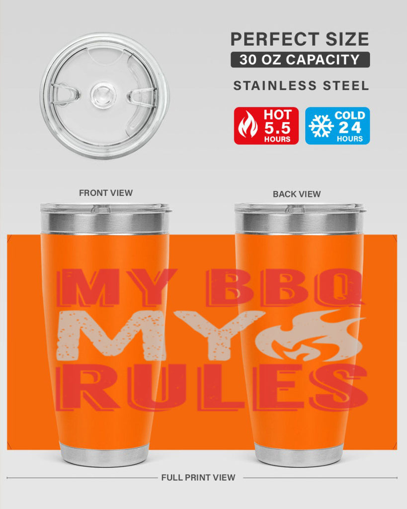 my bbq my rule 22#- bbq- Tumbler