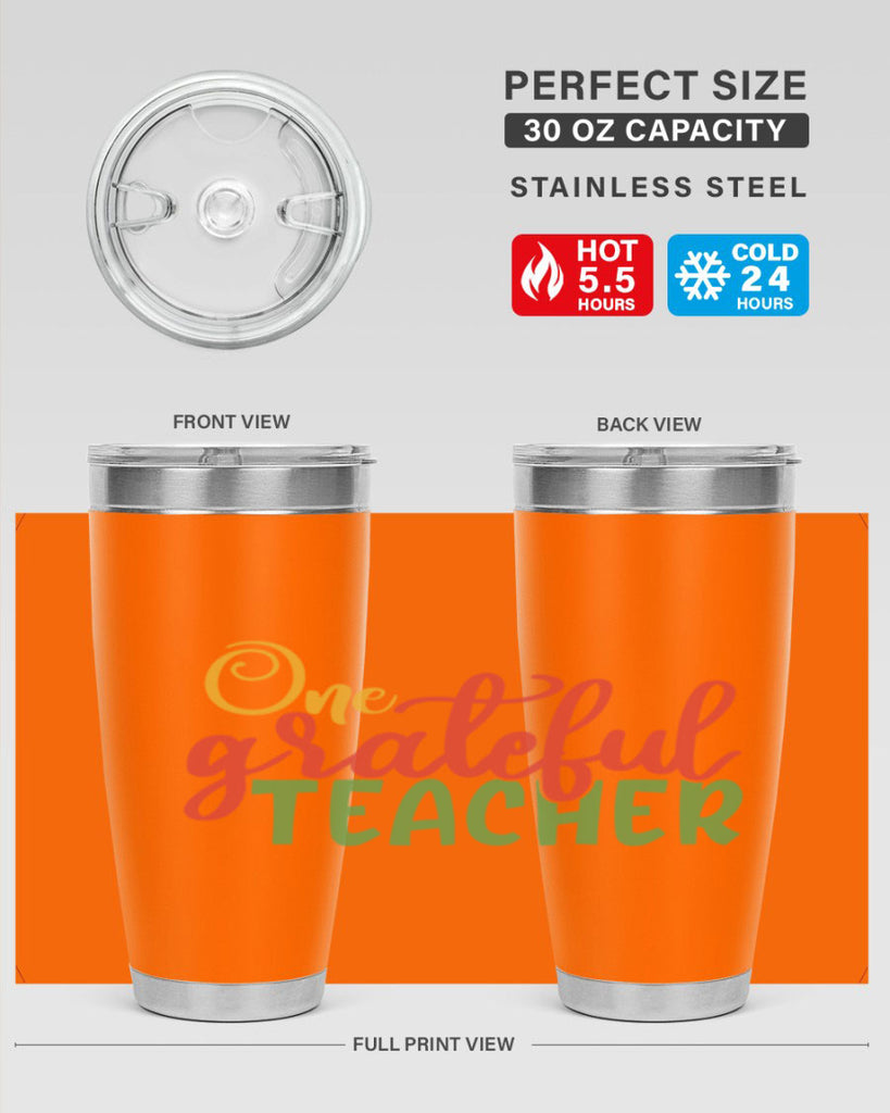 one grateful teacher Style 168#- teacher- tumbler