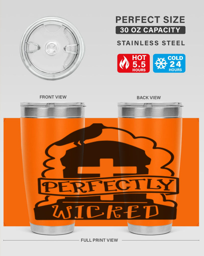 perfectly wicked 33#- halloween- Tumbler