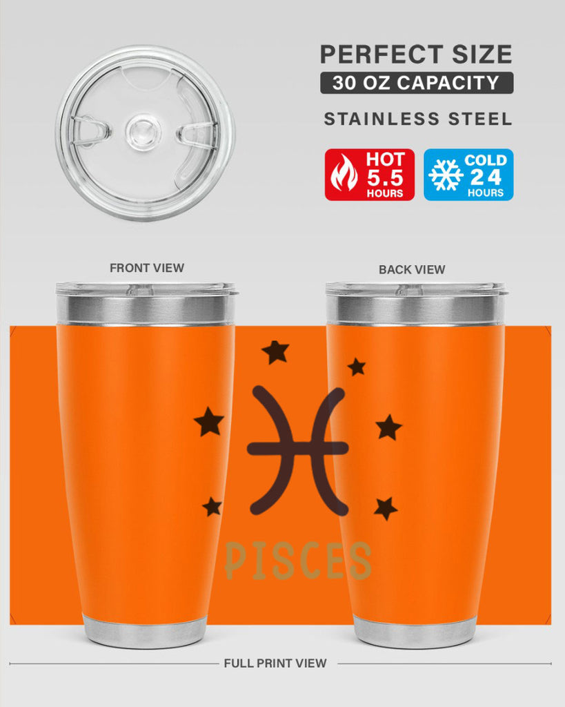 pisces 355#- zodiac- Tumbler