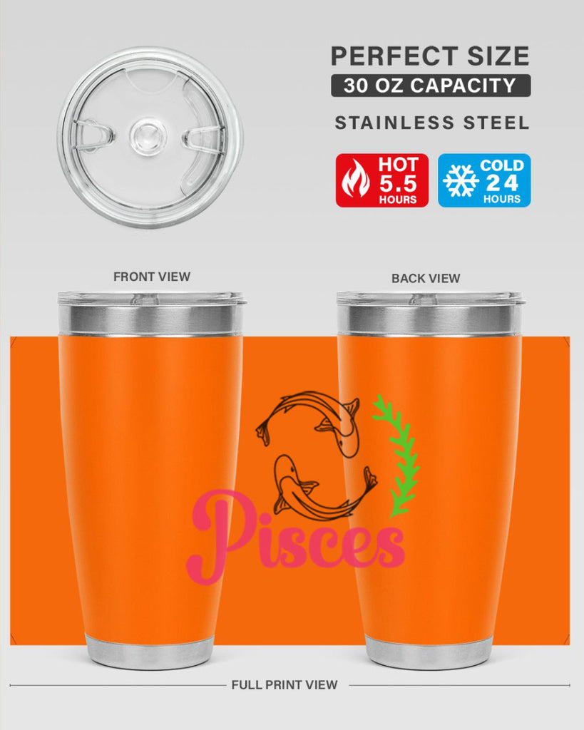 pisces 372#- zodiac- Tumbler