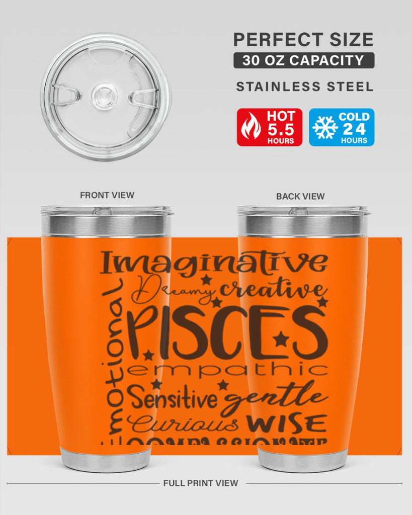 pisces 570#- zodiac- Tumbler