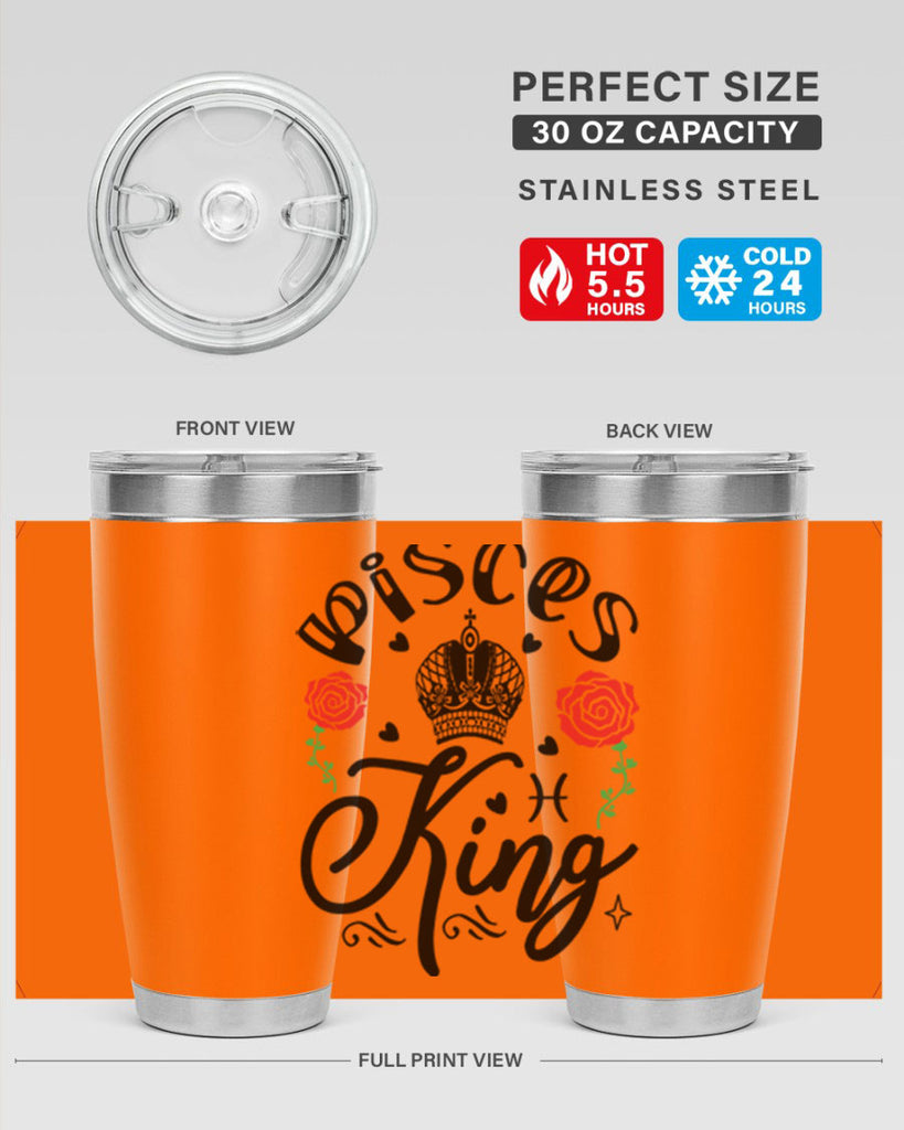pisces king 375#- zodiac- Tumbler
