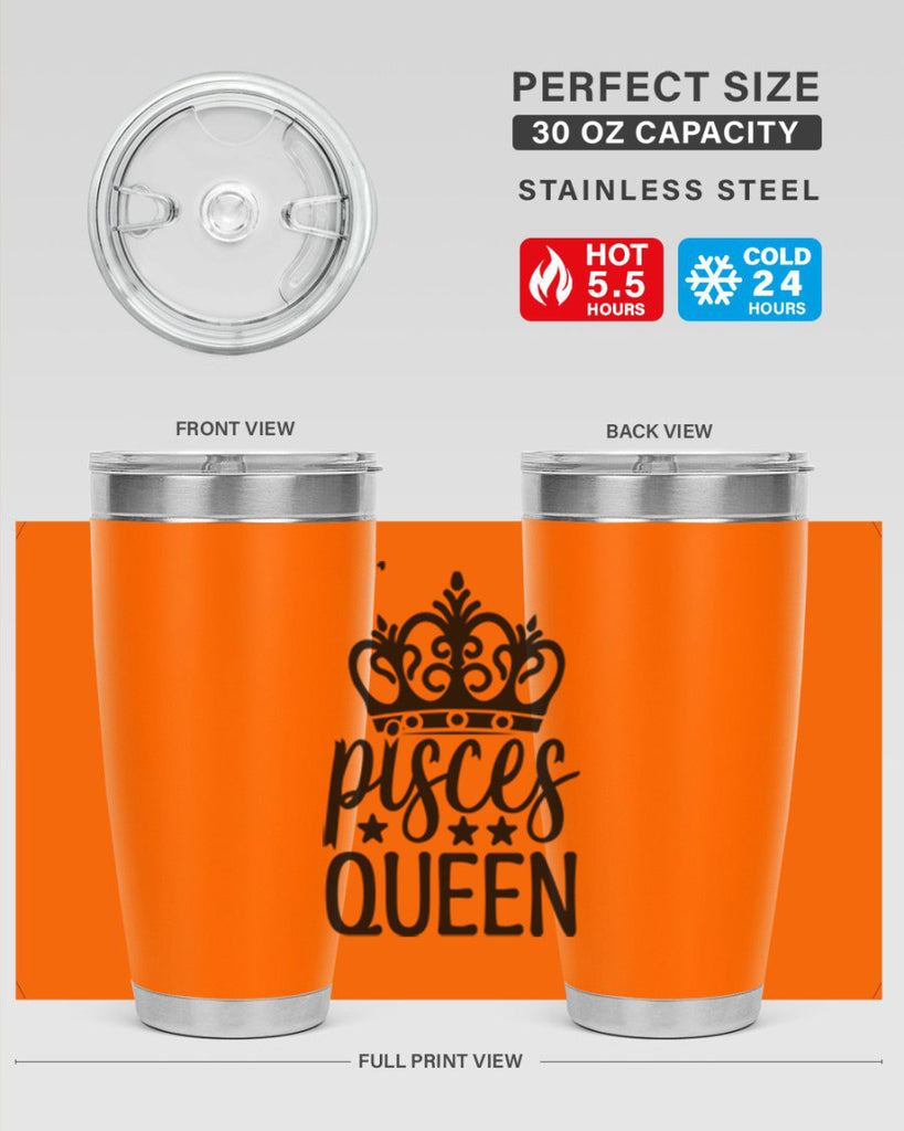 pisces queen 376#- zodiac- Tumbler
