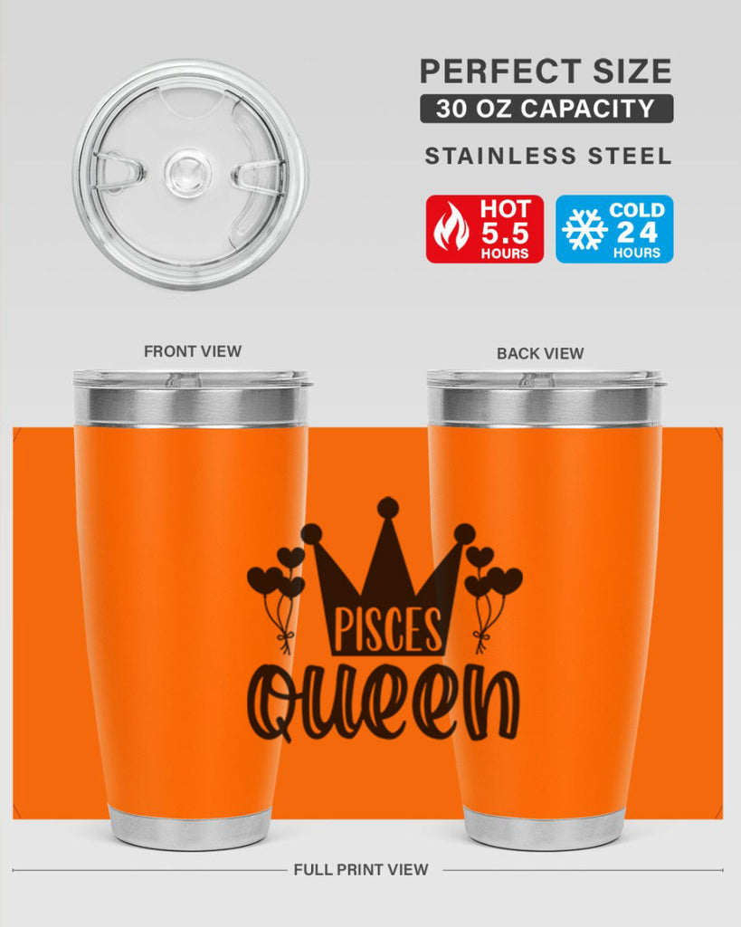 pisces queen 377#- zodiac- Tumbler