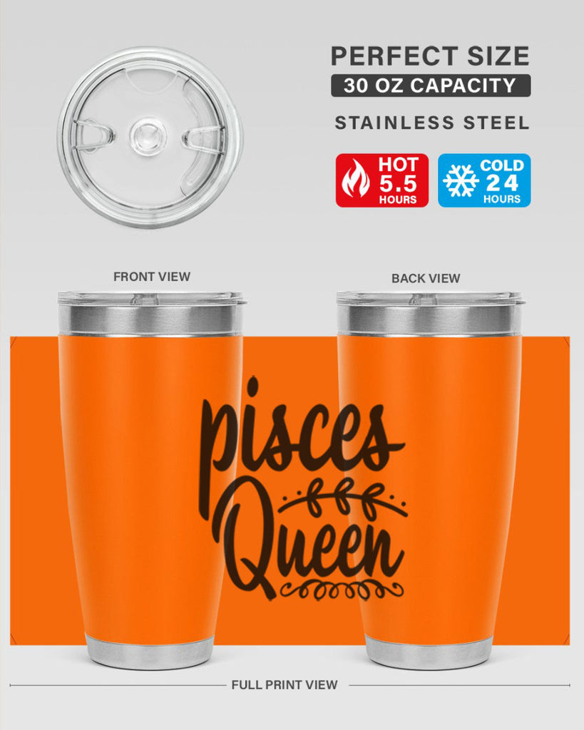 pisces queen 378#- zodiac- Tumbler