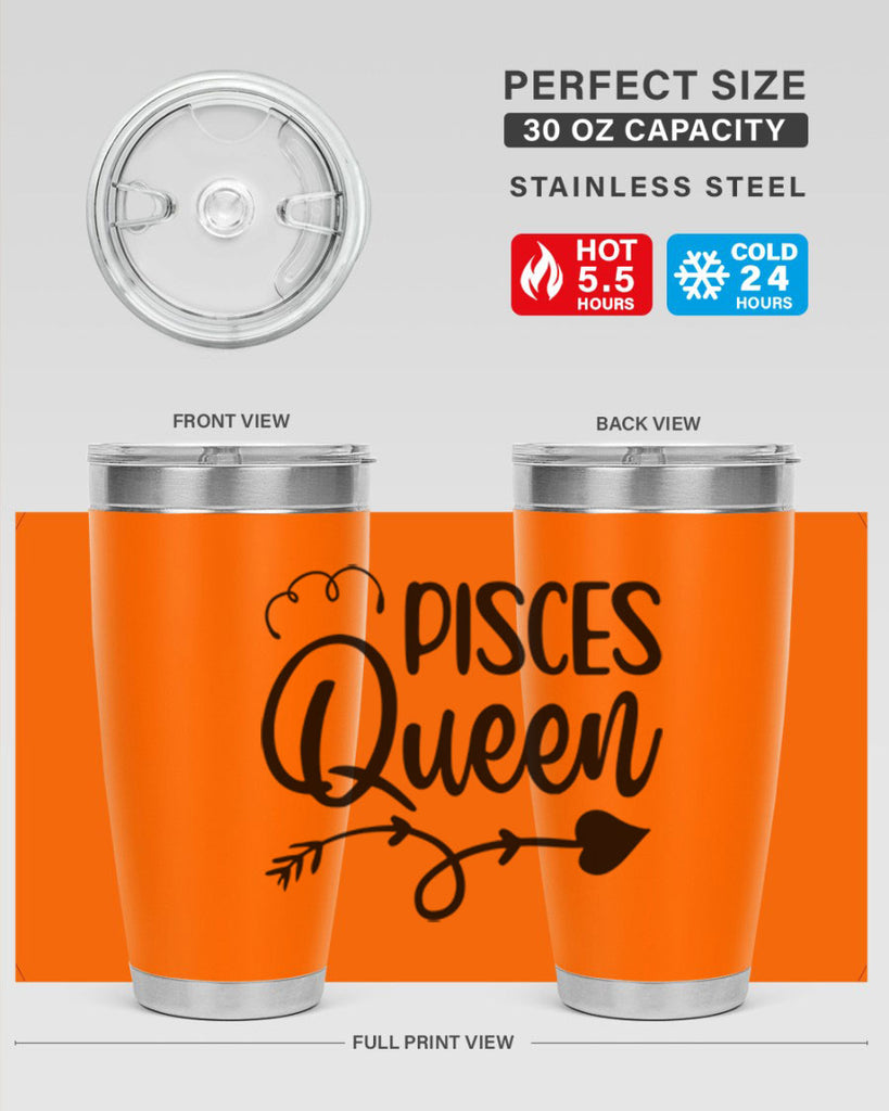 pisces queen 379#- zodiac- Tumbler