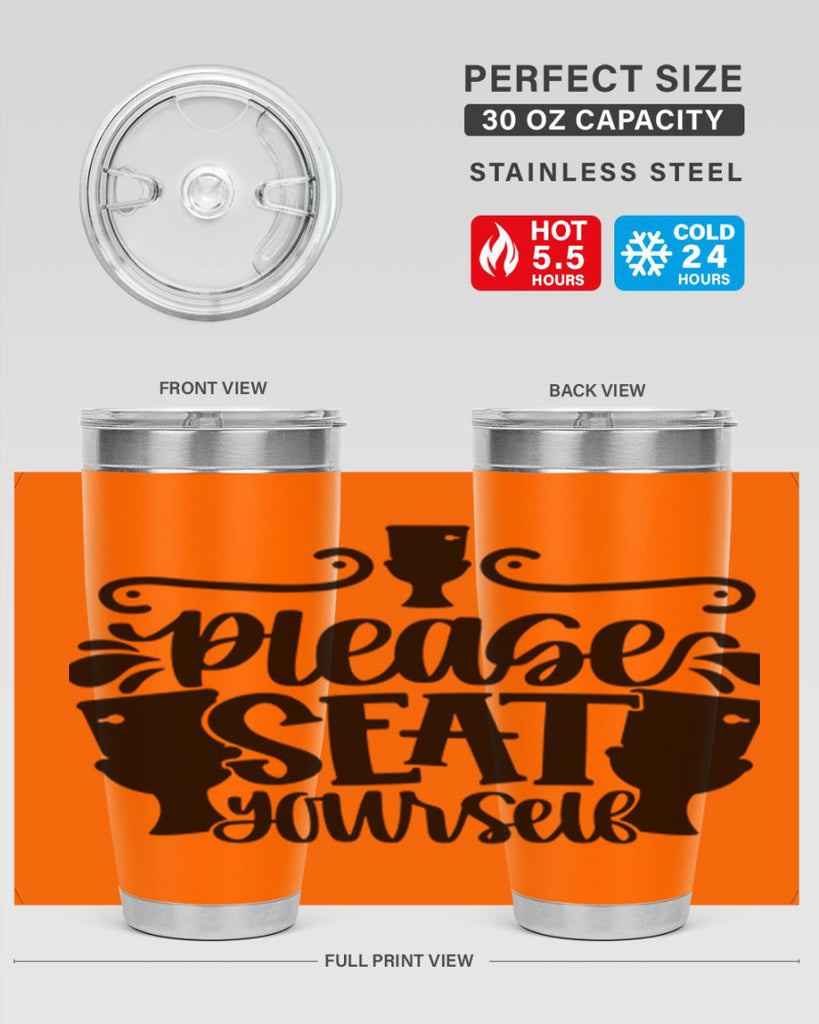 please seat yourself 21#- bathroom- Tumbler